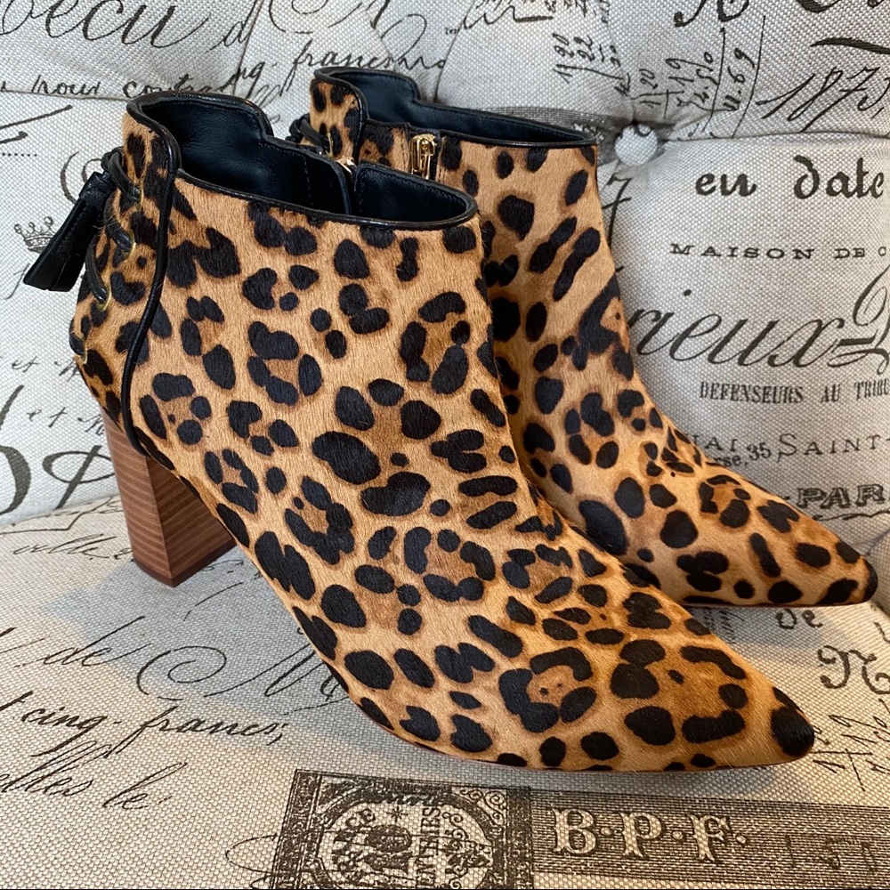 💥 Rachel Zoe Leopard Hair Booties